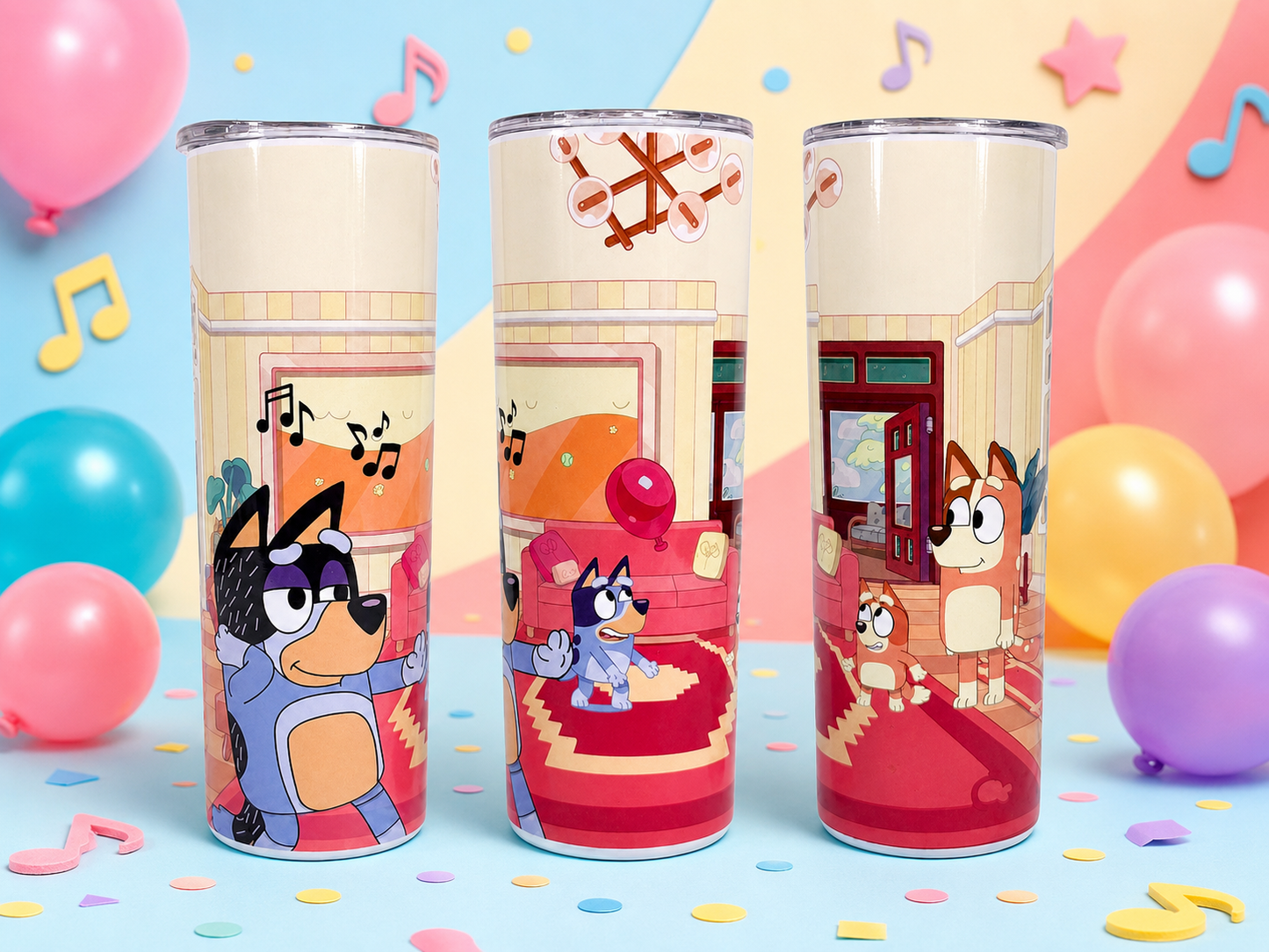 Bluey-inspired 20 oz skinny tumbler