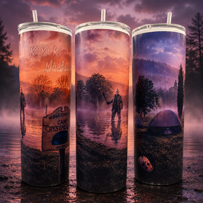 Camp Crystal Lake Tumbler Friday the 13th | Horror Movie Fan Cup (20 oz)