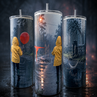 Ice Nine Kills Inspired Tumbler | Georgie Red Balloon Horror Music Cup (20 oz)