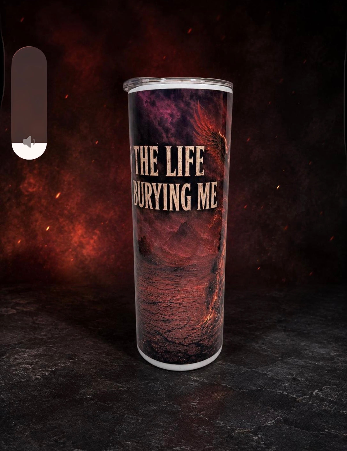 I Burned the Life That Was Burying Me Tumbler | Addiction Recovery & Sobriety Gift