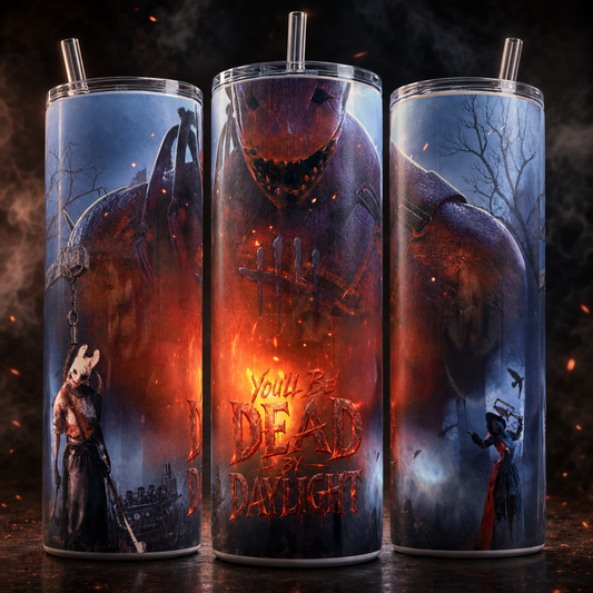 Ice Nine Kills inspired Play Dead — Dead by Daylight Inspired Horror Tumbler