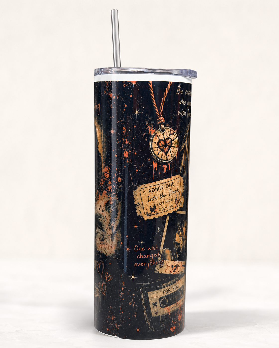 Obsession-Inspired 20oz Skinny Tumbler | Dark Romance Horror Cup (Handmade)