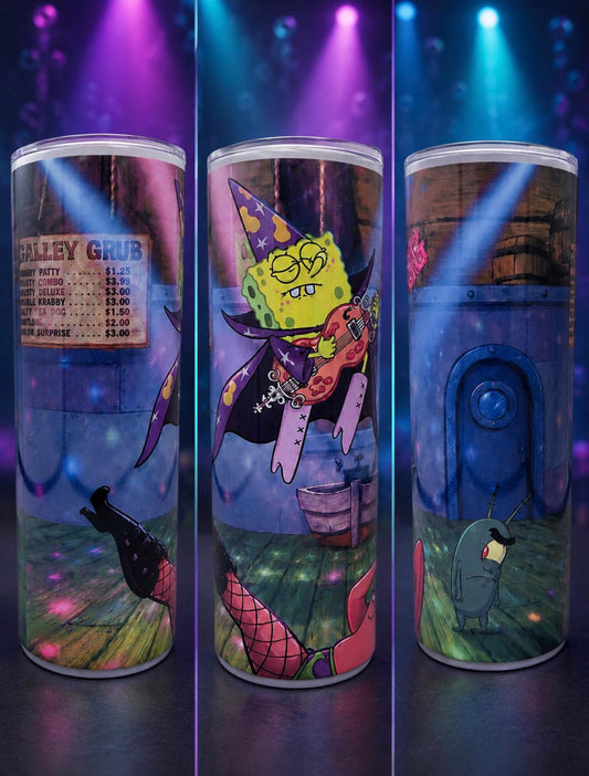 Goofy Goober Rock Tumbler | Cartoon Underwater Concert Cup (20oz)